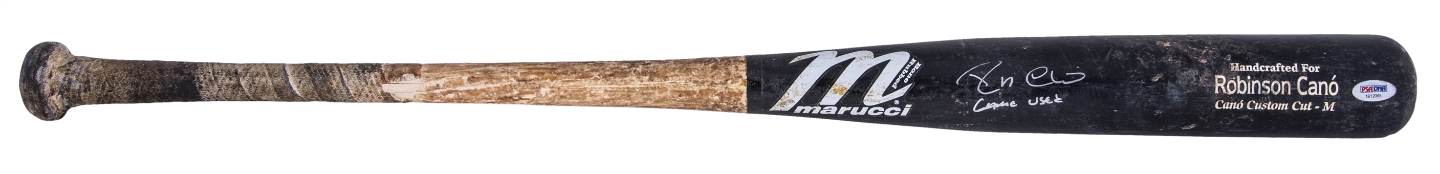 2011 Robinson Cano Game Used & Signed Marucci Cano CC Model Bat (PSA/DNA GU 9.5)